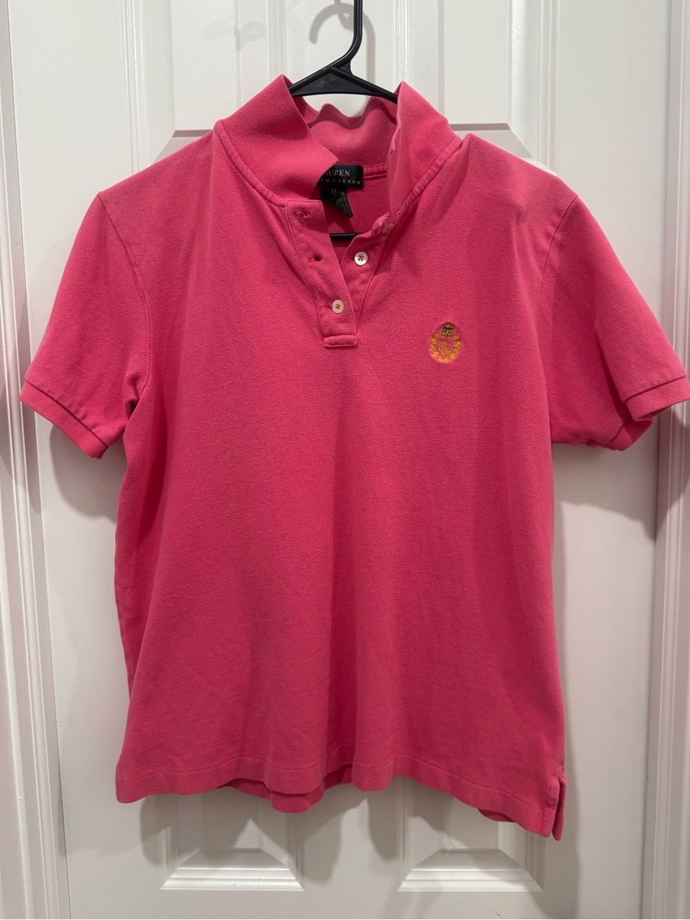 Ralph Lauren Women’s Pink Short-Sleeve Polo Shirt